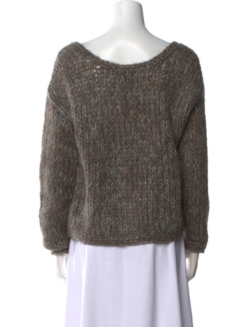 Raquel Allegra Kid Mohair Crew Neck Sweater