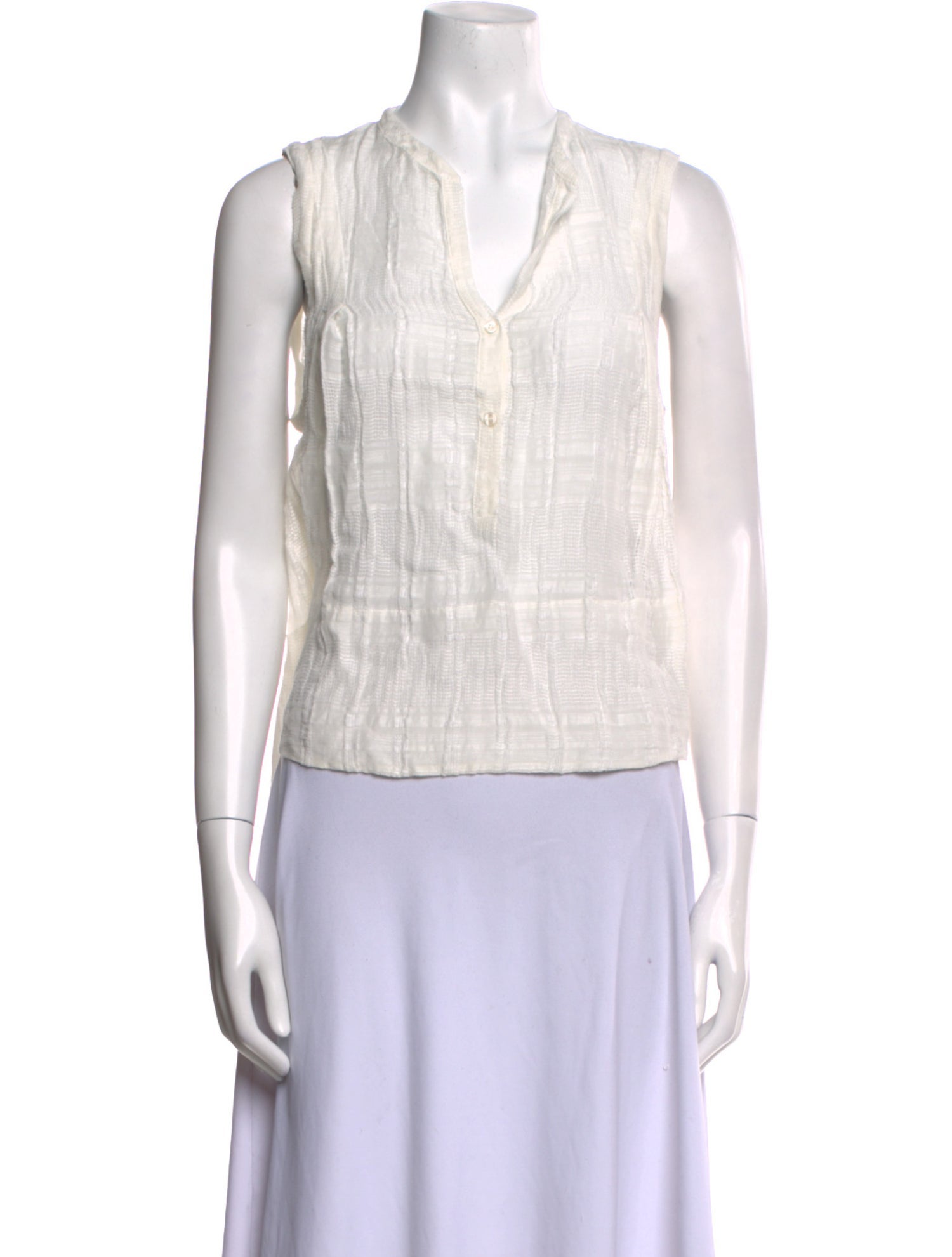 Raquel Allegra Silk V-Neck Crop Top