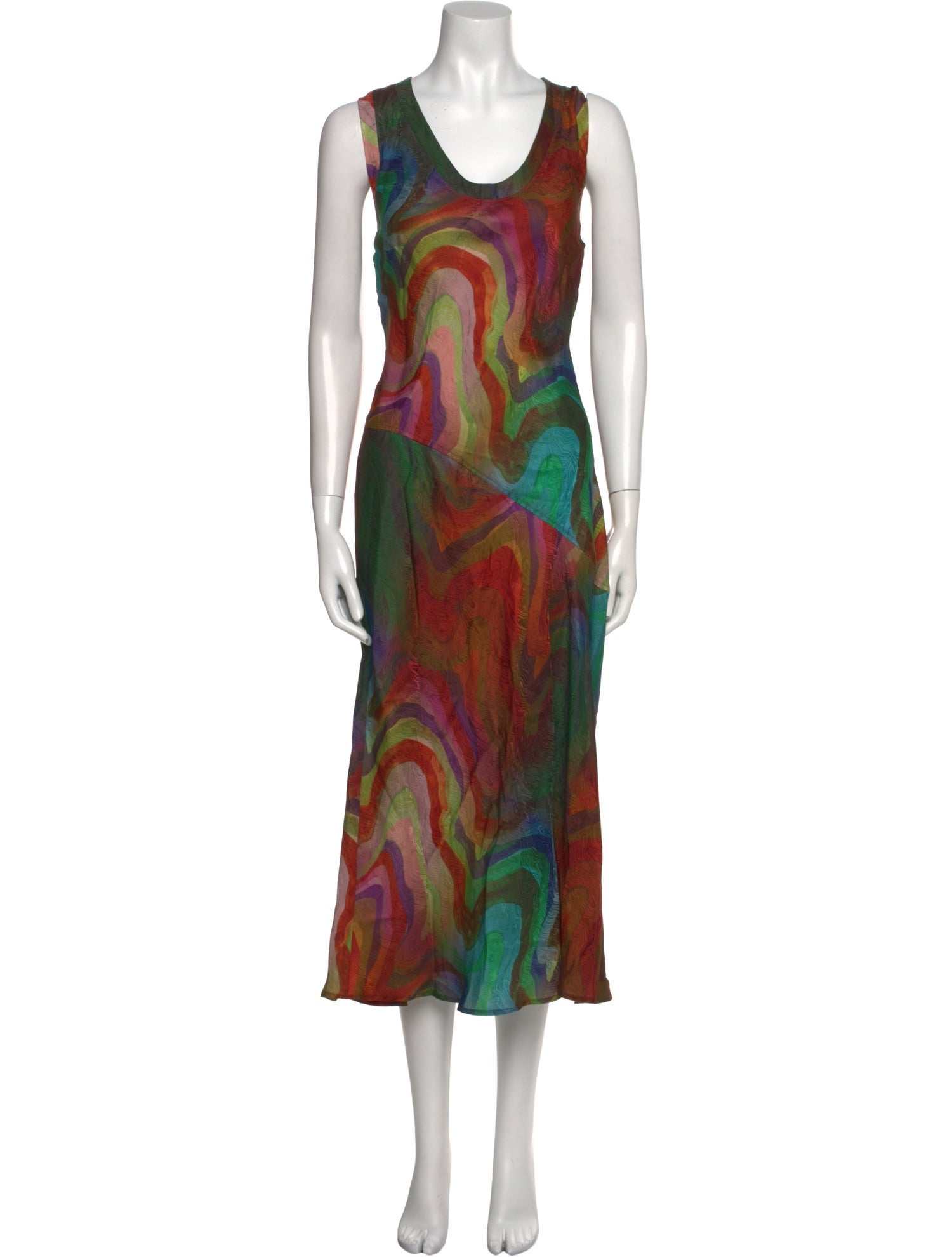 Raquel Allegra Printed Long Dress