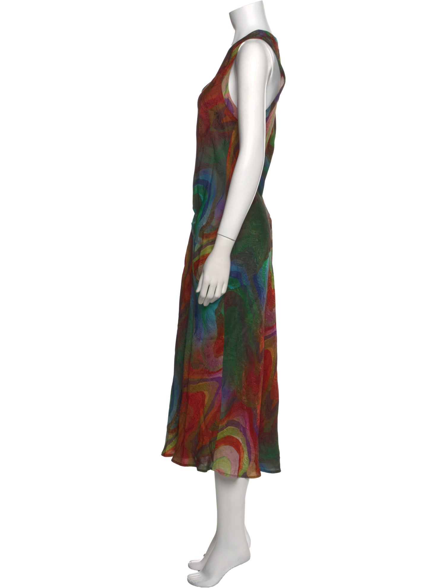 Raquel Allegra Printed Long Dress