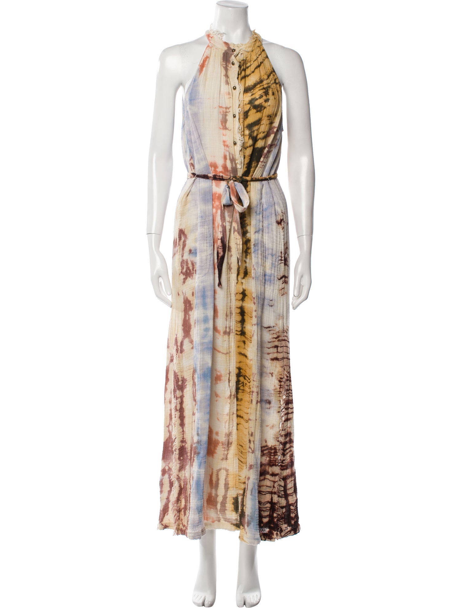 Raquel Allegra Printed Long Dress