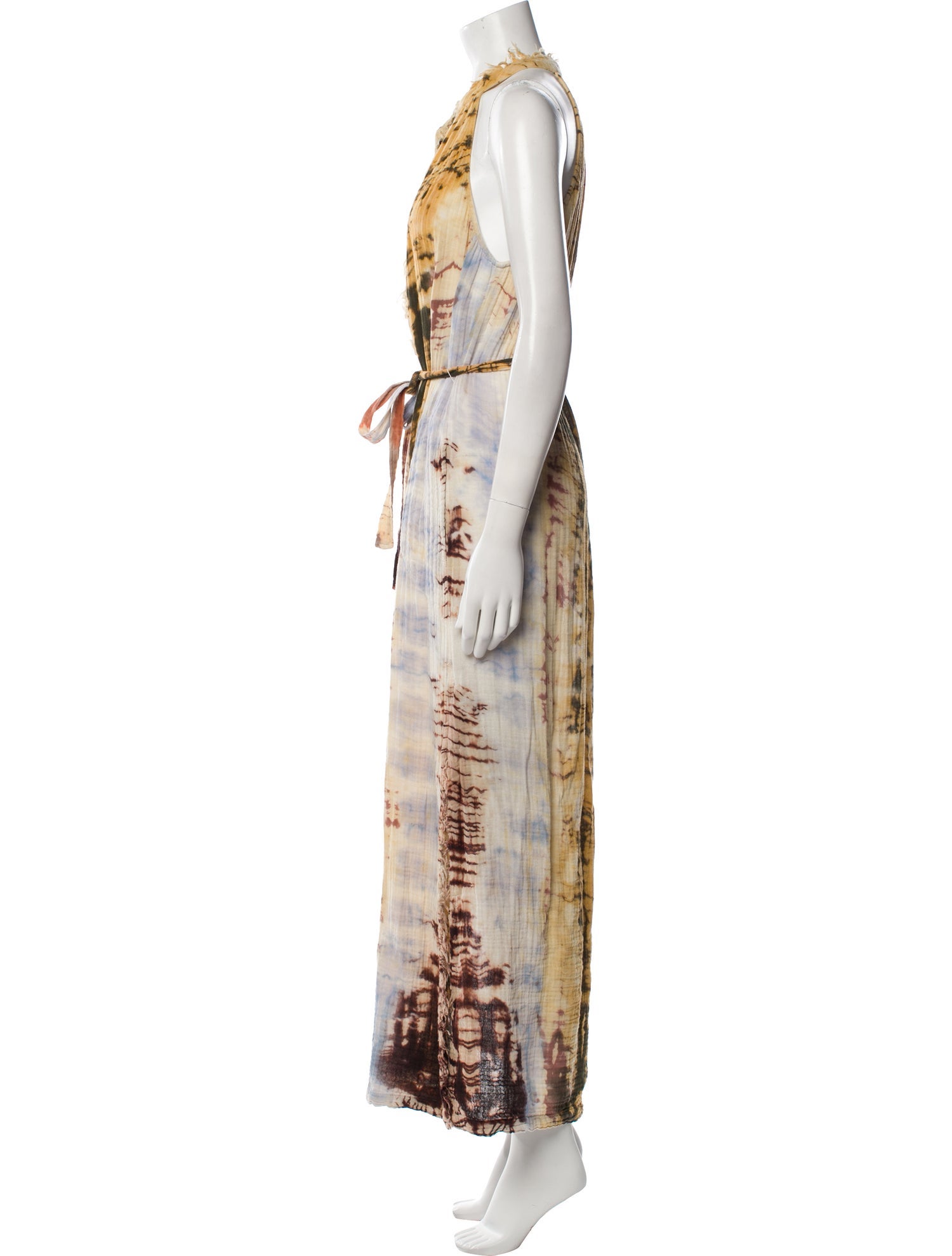 Raquel Allegra Printed Long Dress