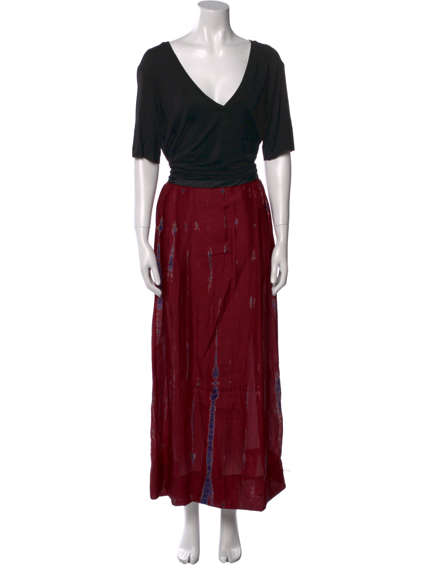 Raquel Allegra V-Neck Long Dress