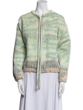 Raquel Allegra Tie-Dye Print Evening Jacket