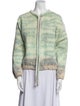 Raquel Allegra Tie-Dye Print Evening Jacket