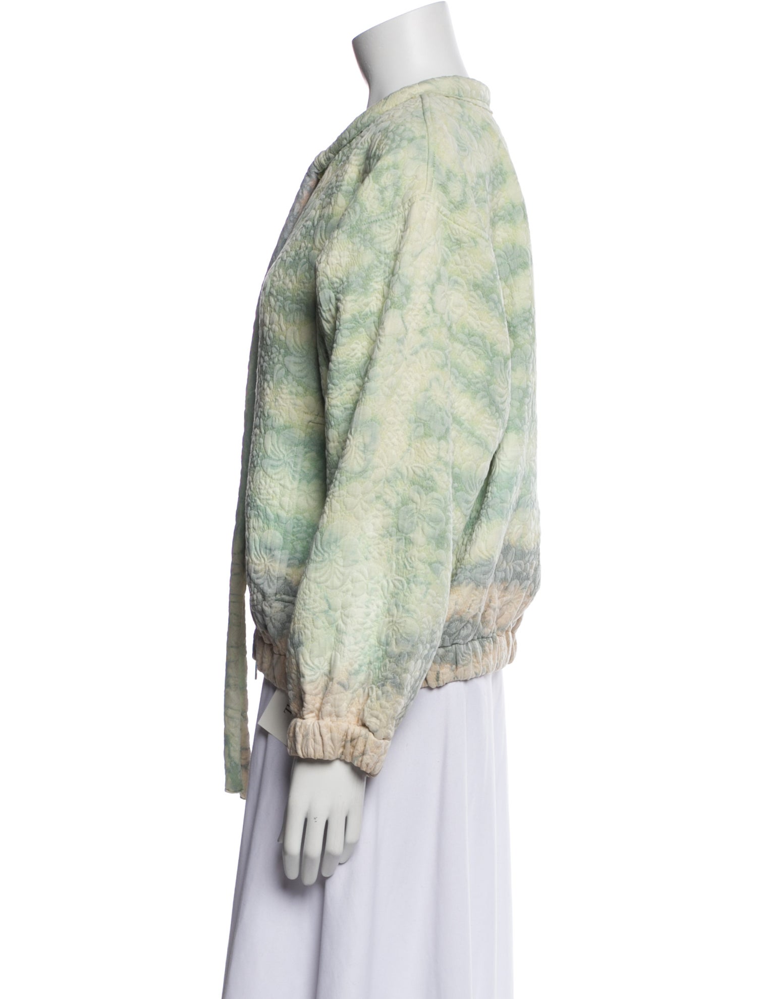 Raquel Allegra Tie-Dye Print Evening Jacket