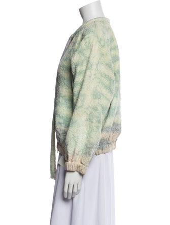 Raquel Allegra Tie-Dye Print Evening Jacket