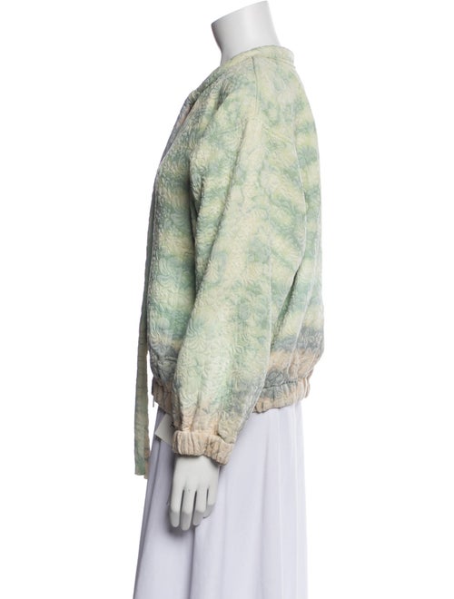 Raquel Allegra Tie-Dye Print Evening Jacket
