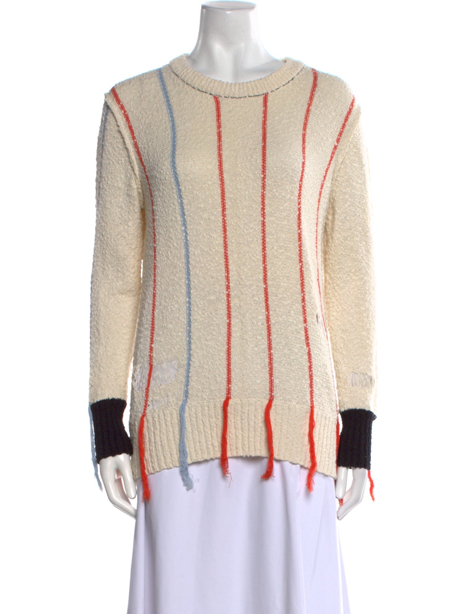 Raquel Allegra Striped Crew Neck Sweater