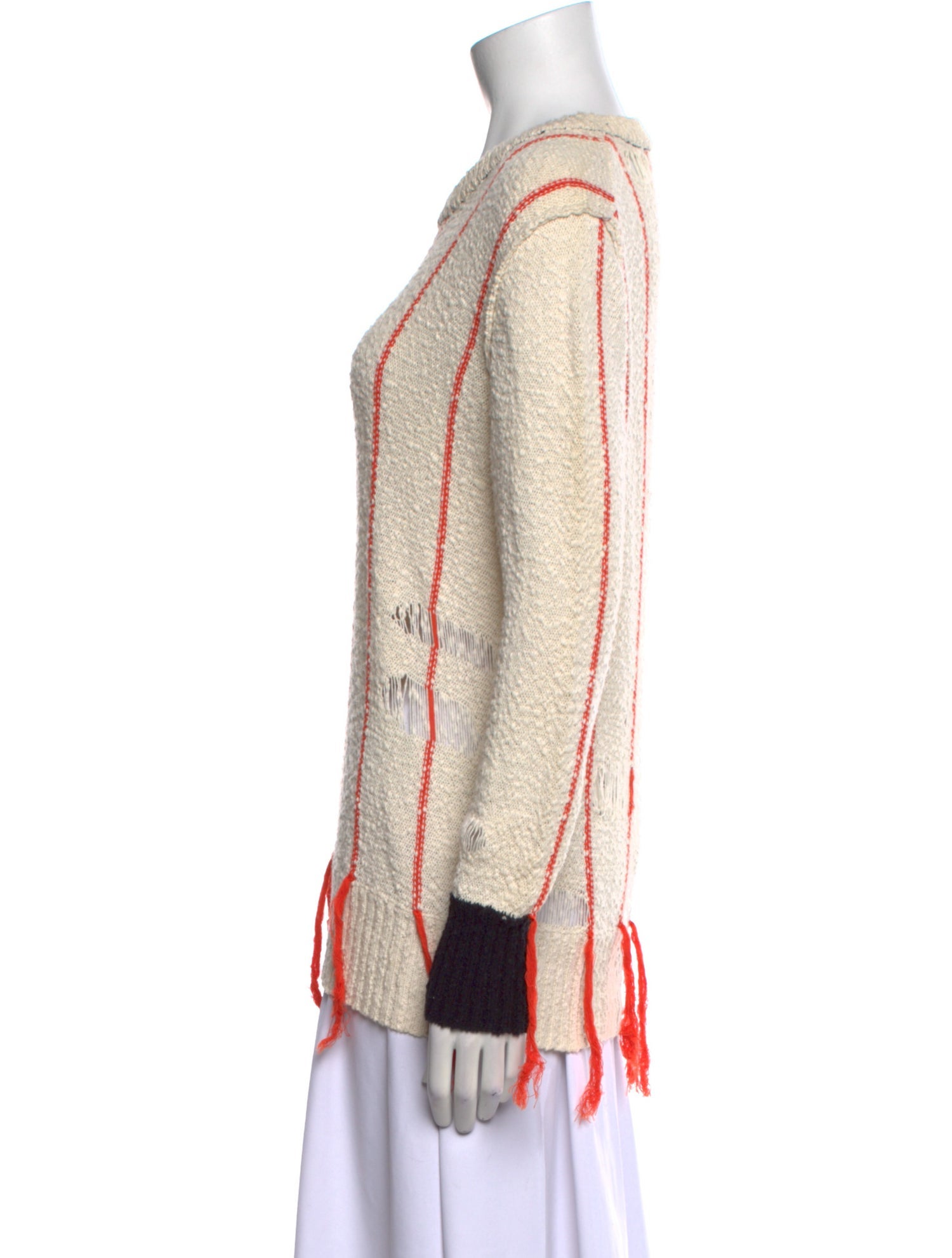 Raquel Allegra Striped Crew Neck Sweater