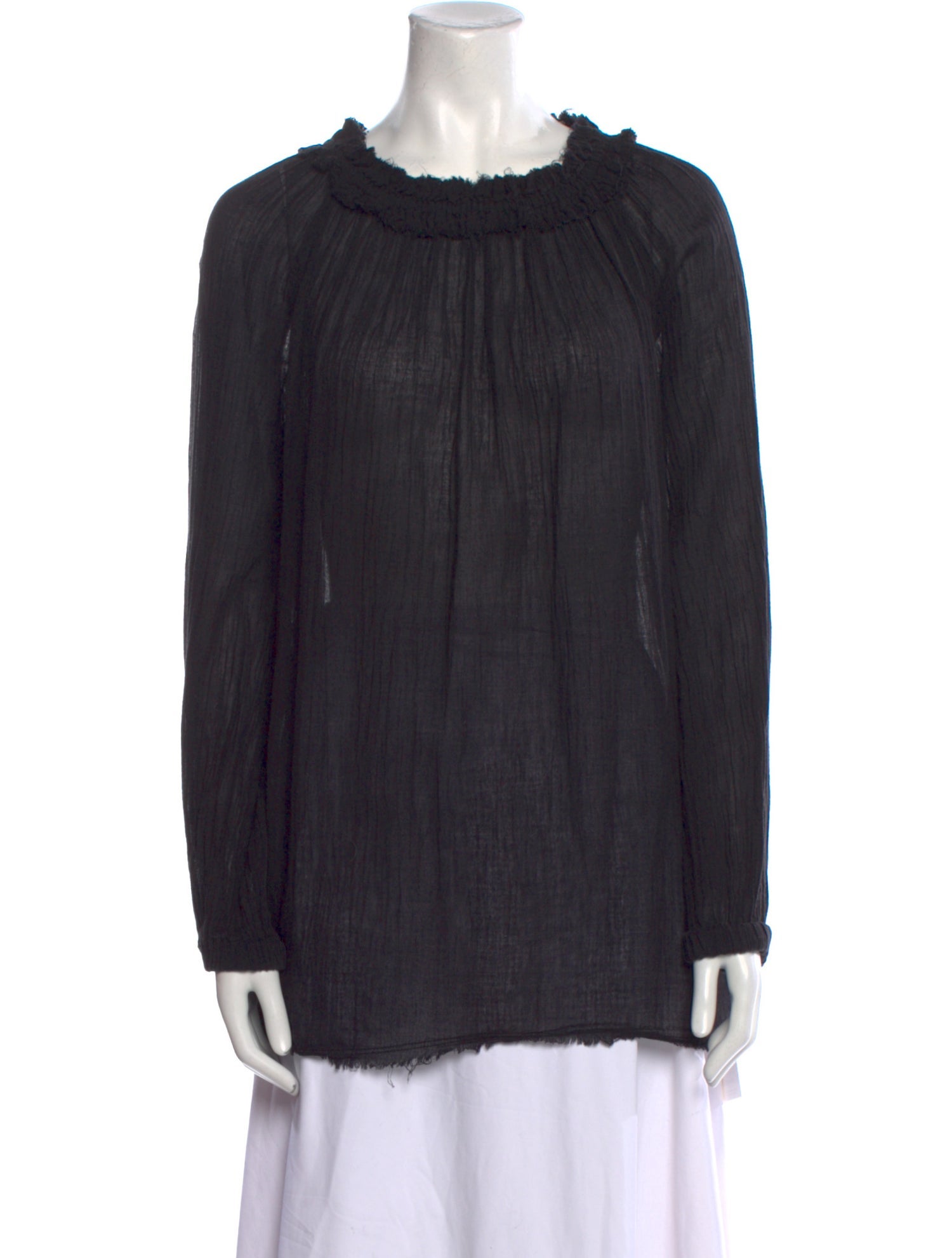 Raquel Allegra Scoop Neck Long Sleeve Tunic