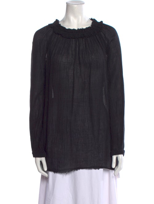 Raquel Allegra Scoop Neck Long Sleeve Tunic