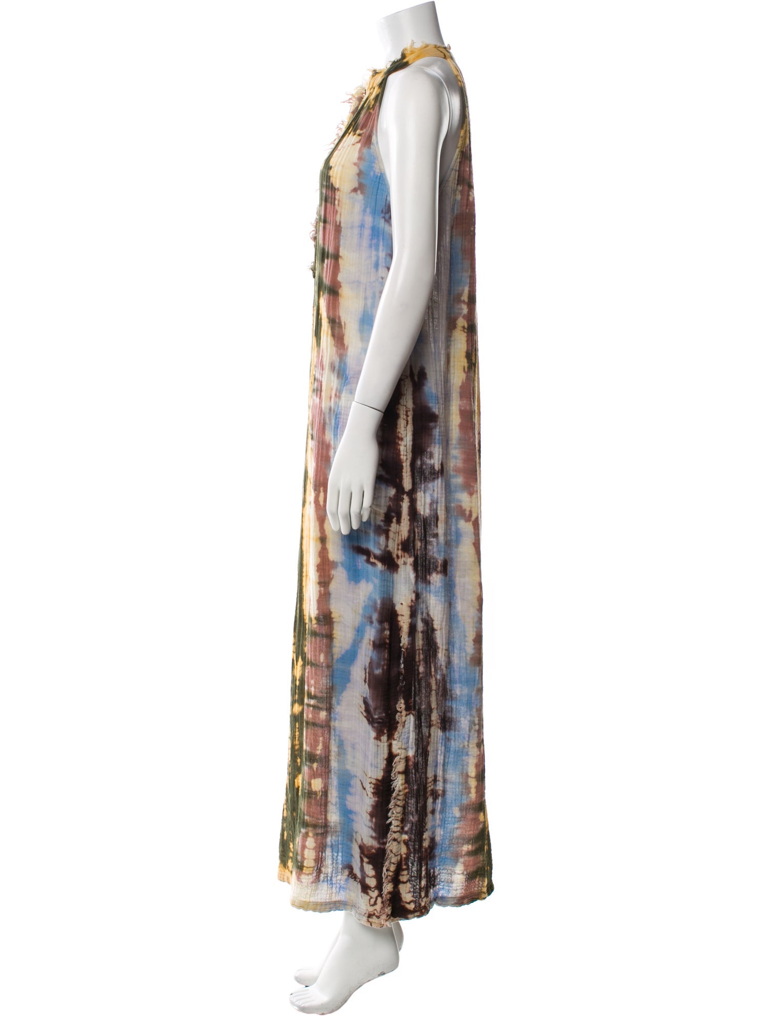 Raquel Allegra Tie-Dye Print Long Dress