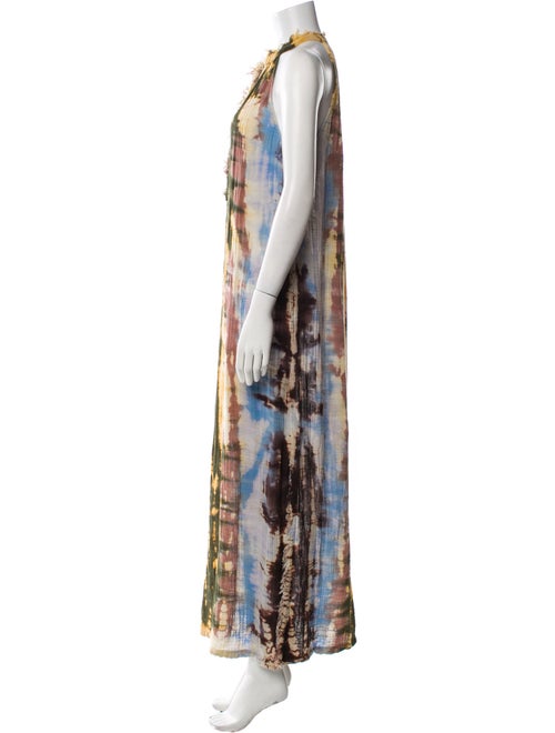 Raquel Allegra Tie-Dye Print Long Dress