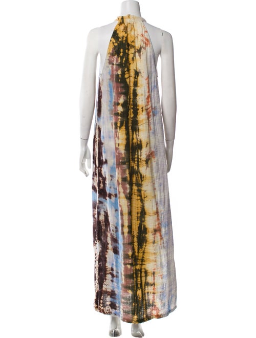 Raquel Allegra Tie-Dye Print Long Dress