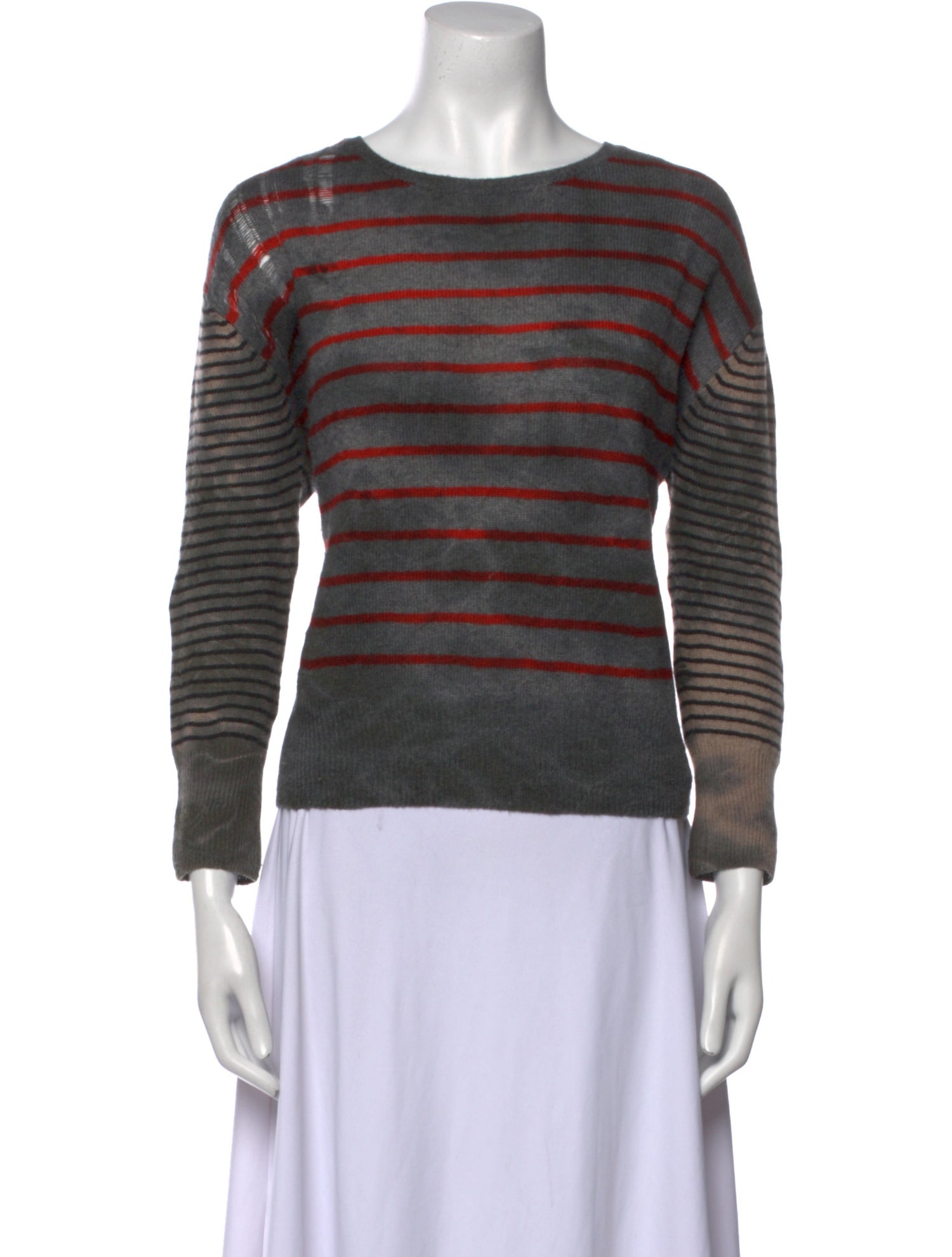 Raquel Allegra Cashmere Striped Sweater