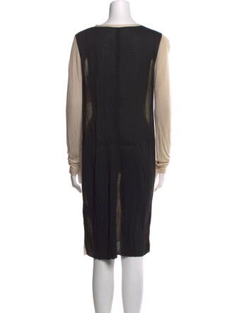 Raquel Allegra Scoop Neck Knee-Length Dress