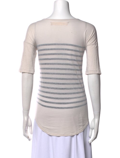 Raquel Allegra Striped Scoop Neck T-Shirt