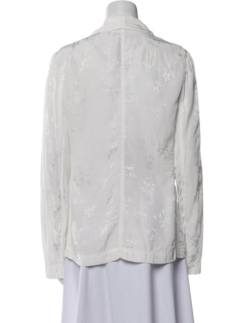 Raquel Allegra V-Neck Long Sleeve Button-Up Top