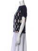 Raquel Allegra Printed Bateau Neckline T-Shirt