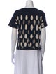 Raquel Allegra Printed Bateau Neckline T-Shirt