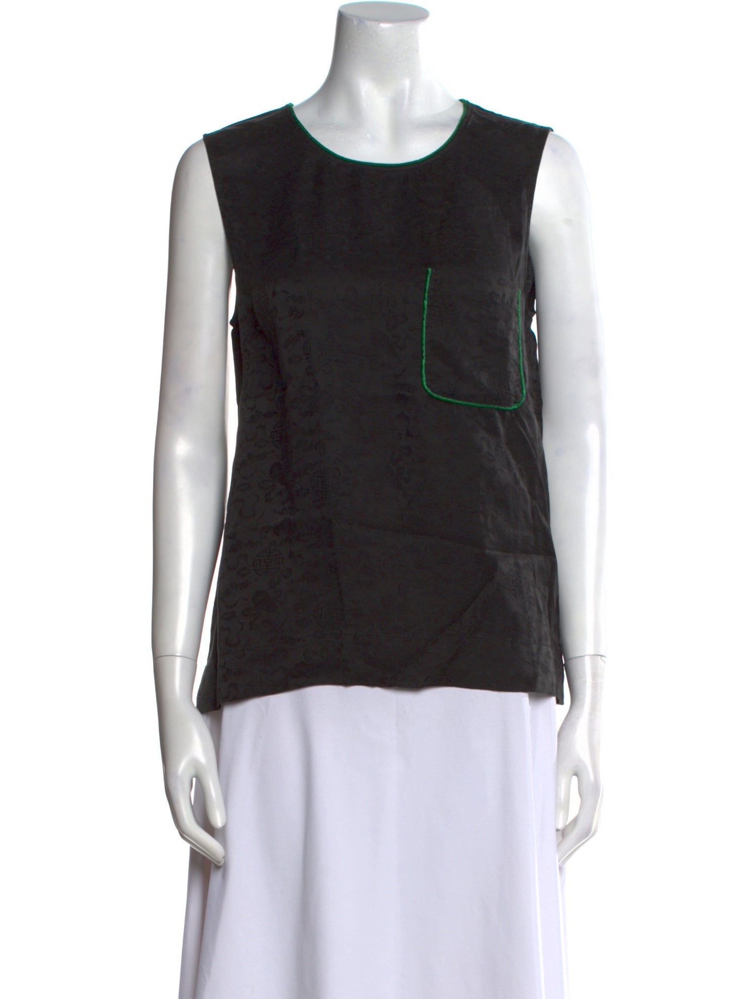 Raquel Allegra Silk Scoop Neck Top