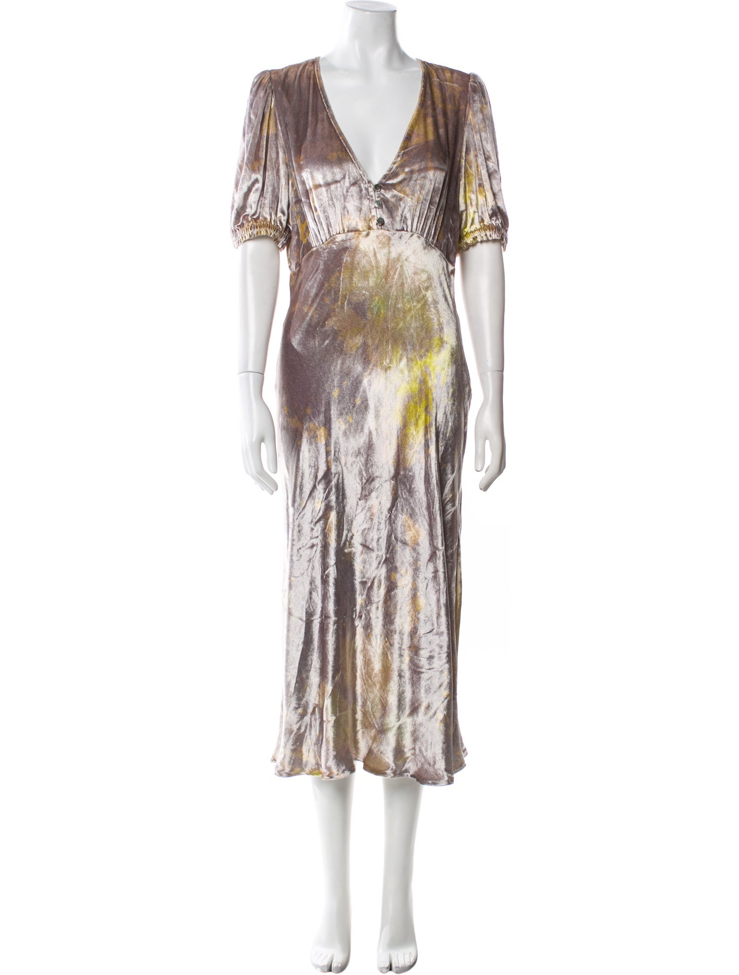 Raquel Allegra Printed Long Dress