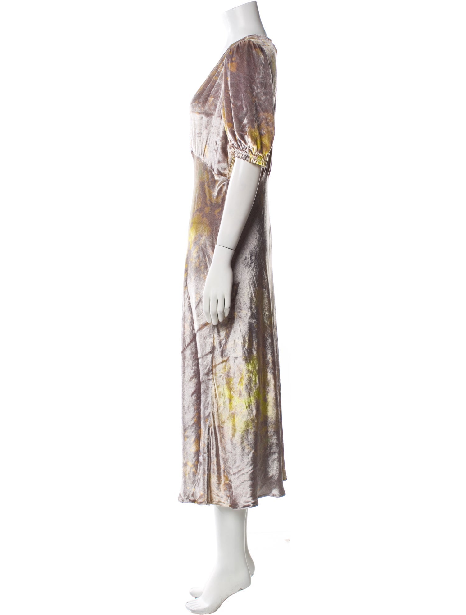 Raquel Allegra Printed Long Dress
