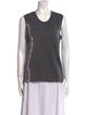 Raquel Allegra Scoop Neck Sleeveless Top
