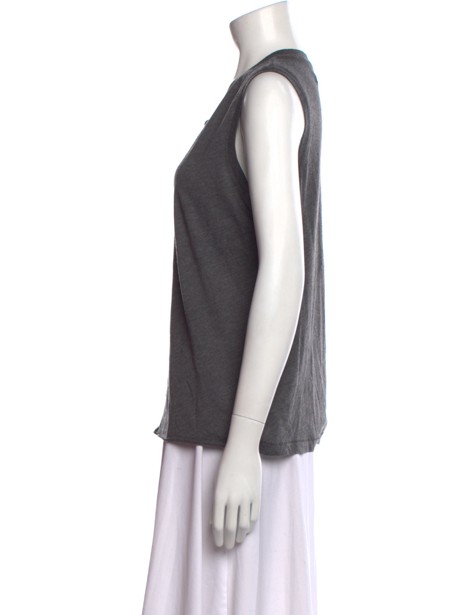 Raquel Allegra Scoop Neck Sleeveless Top