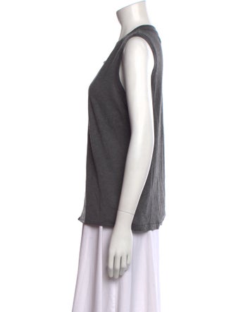 Raquel Allegra Scoop Neck Sleeveless Top