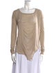 Raquel Allegra Scoop Neck Long Sleeve T-Shirt