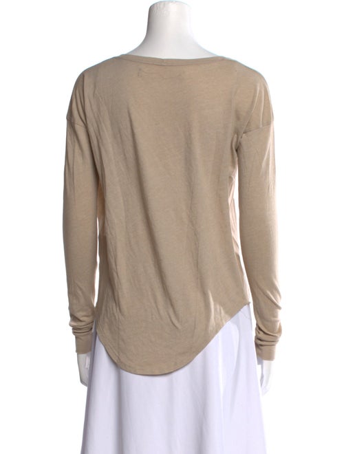 Raquel Allegra Scoop Neck Long Sleeve T-Shirt