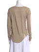 Raquel Allegra Scoop Neck Long Sleeve T-Shirt