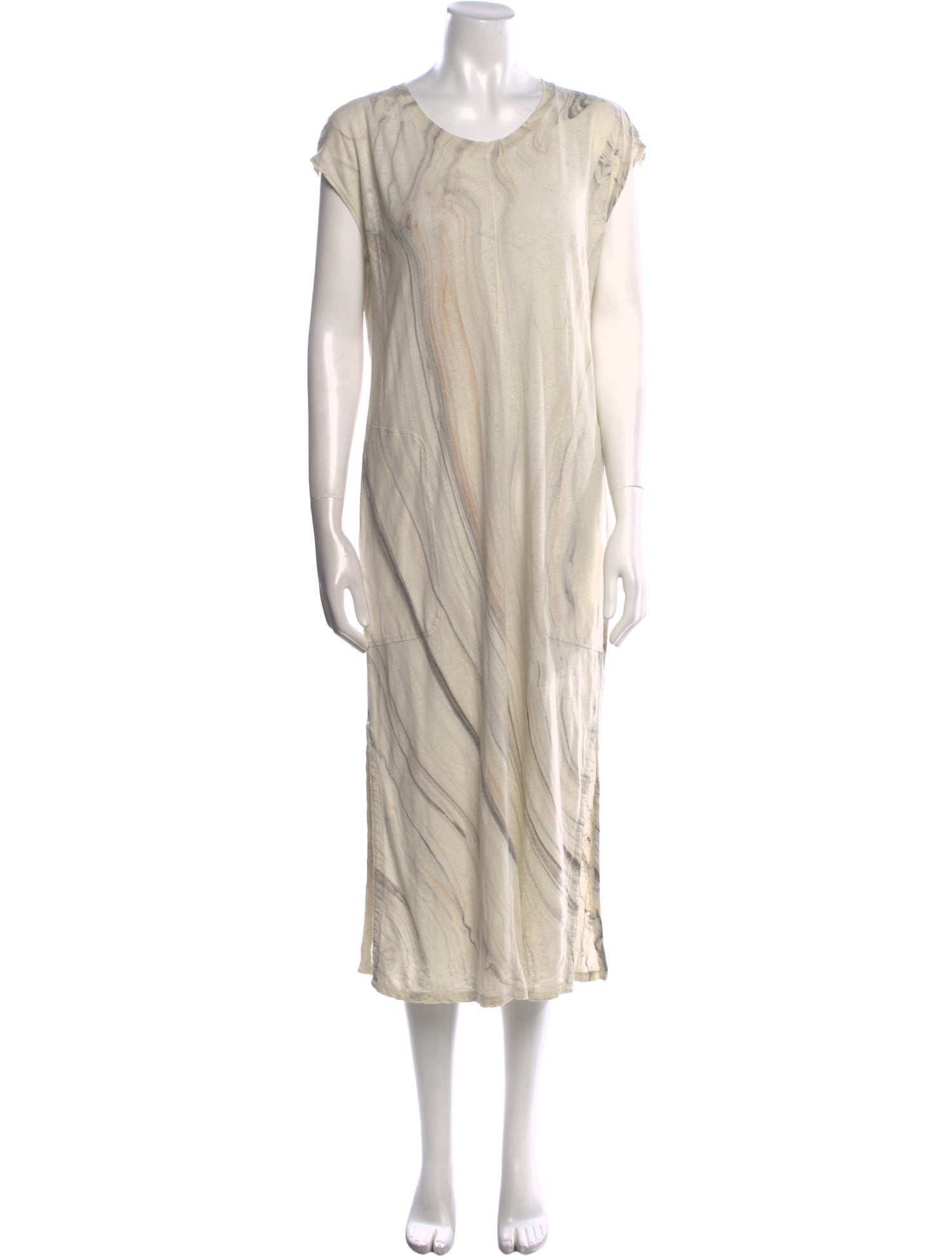 Raquel Allegra Linen Midi Length Dress