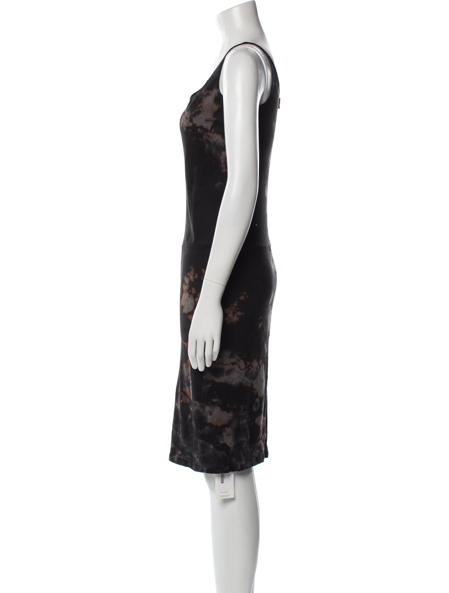 Raquel Allegra Tie-Dye Print Knee-Length Dress