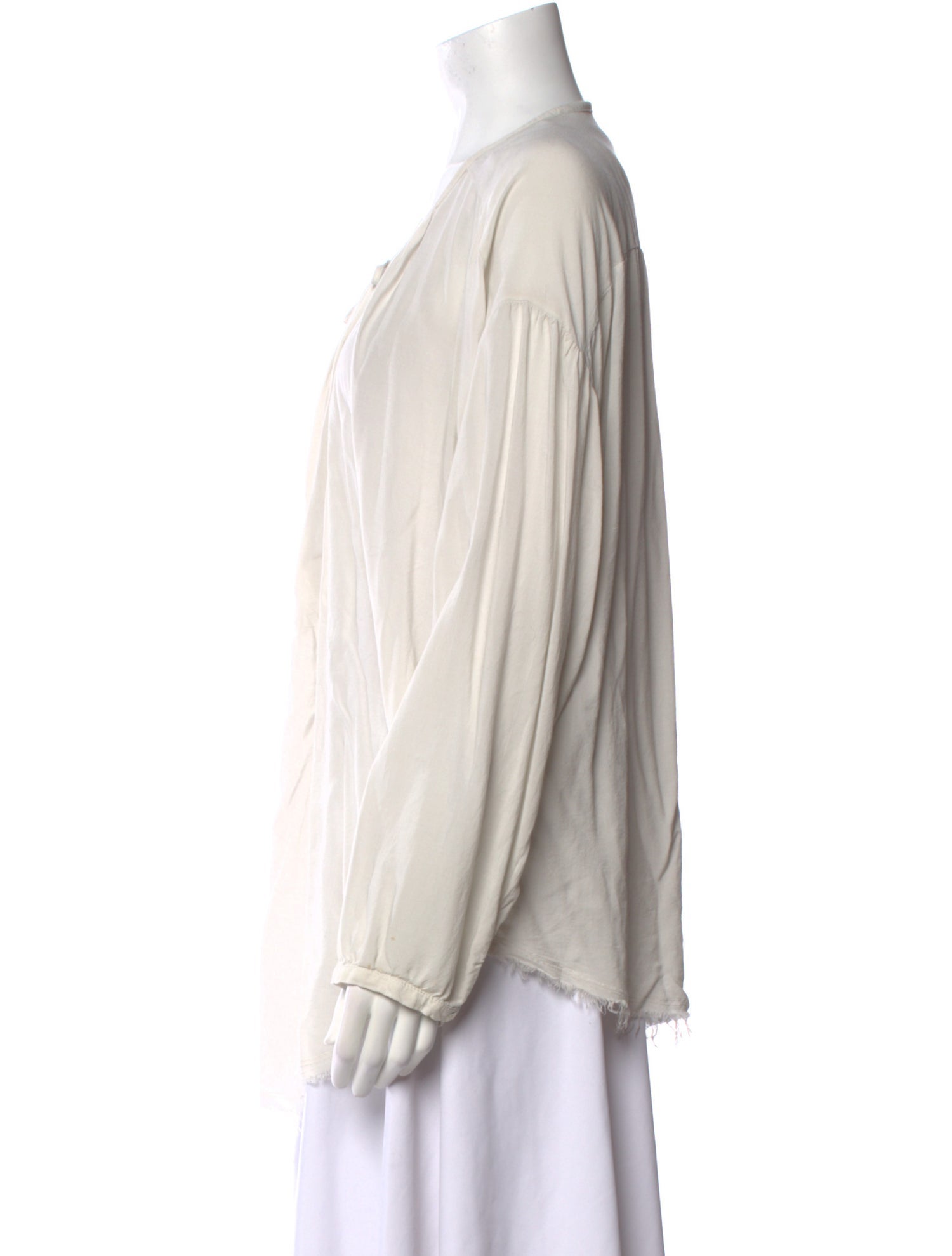 Raquel Allegra Scoop Neck Long Sleeve Tunic