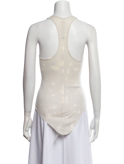 Raquel Allegra Tie-Dye Print Scoop Neck Top