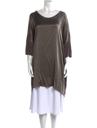 Raquel Allegra Silk Scoop Neck Sweater