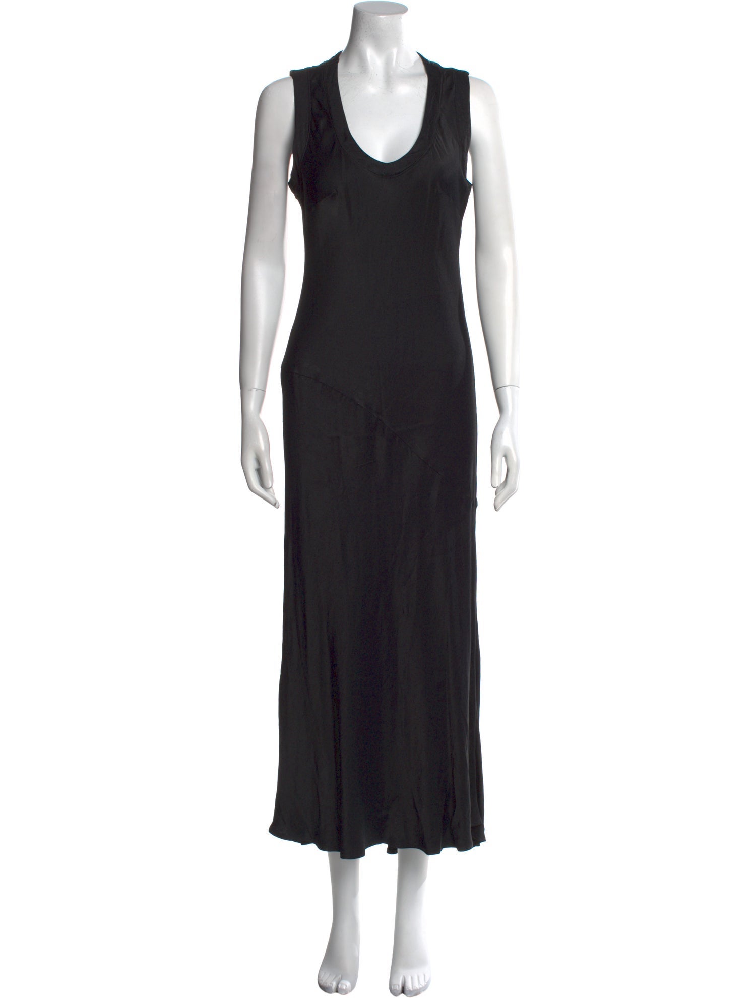Raquel Allegra Scoop Neck Long Dress