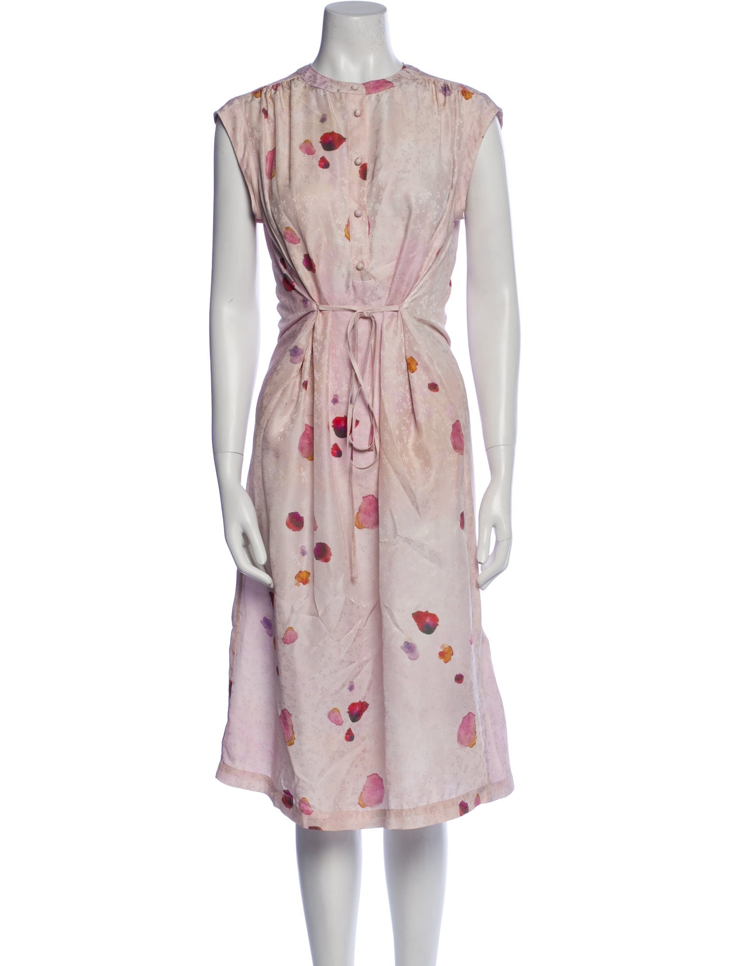 Raquel Allegra Silk Midi Length Dress