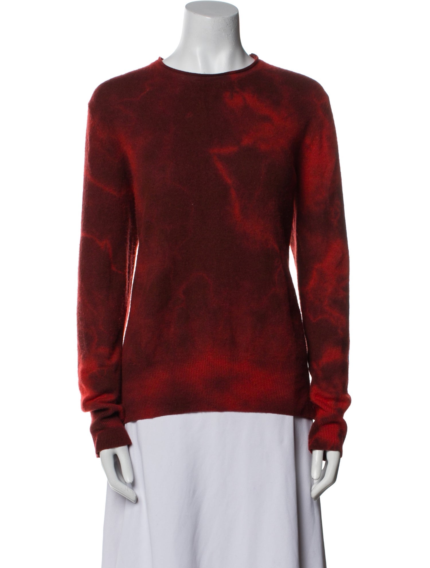 Raquel Allegra Cashmere Printed Sweater