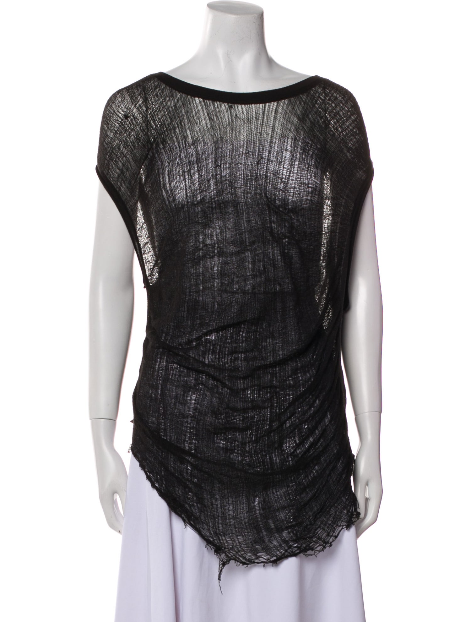 Raquel Allegra Bateau Neckline Short Sleeve Top