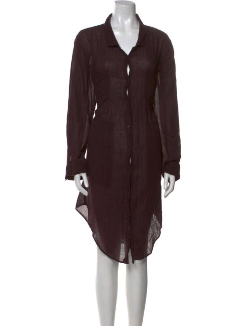 Raquel Allegra V-Neck Midi Length Dress