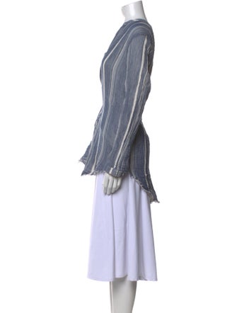 Raquel Allegra Striped V-Neck Tunic