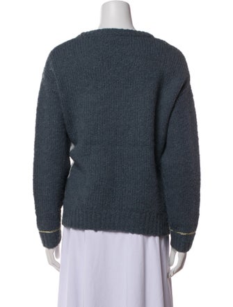 Raquel Allegra Graphic Print Crew Neck Sweater