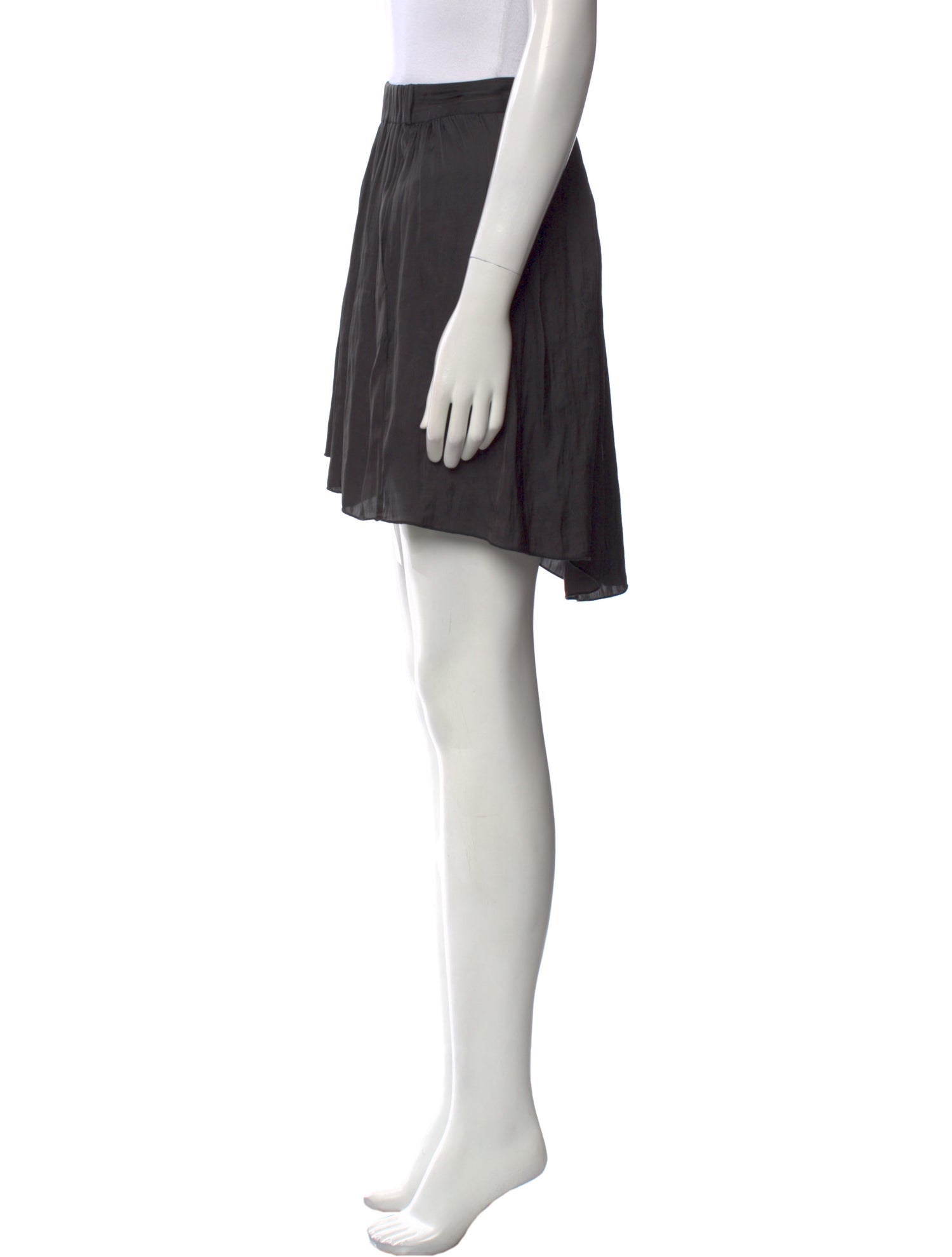 Raquel Allegra Ruffle Embellishment Mini Skirt