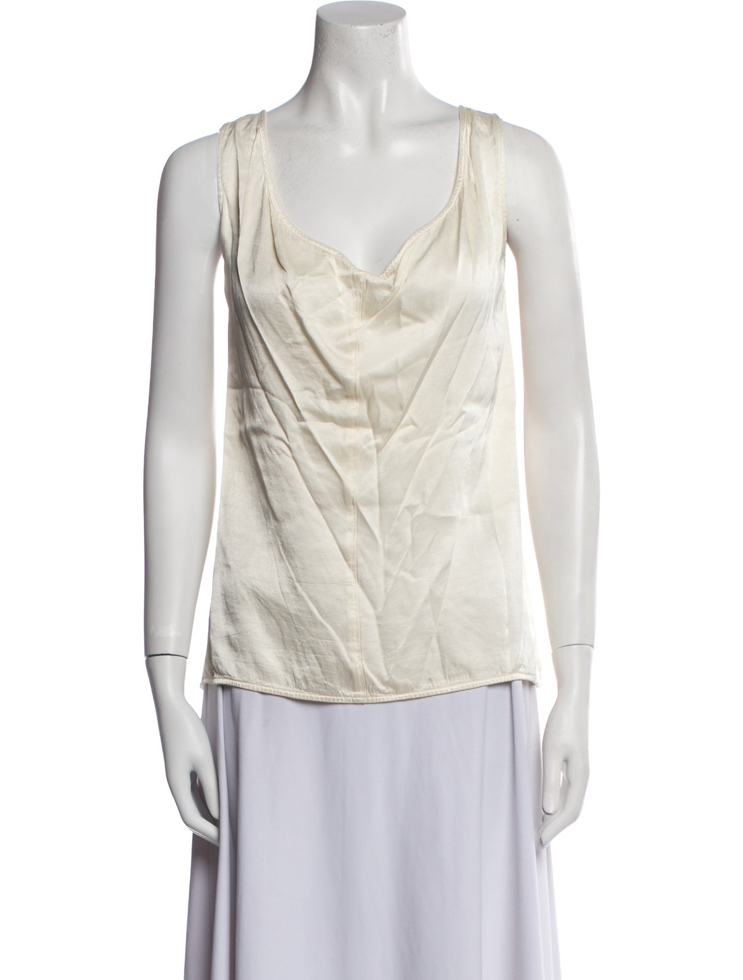 Raquel Allegra Cowl Neck Sleeveless Top
