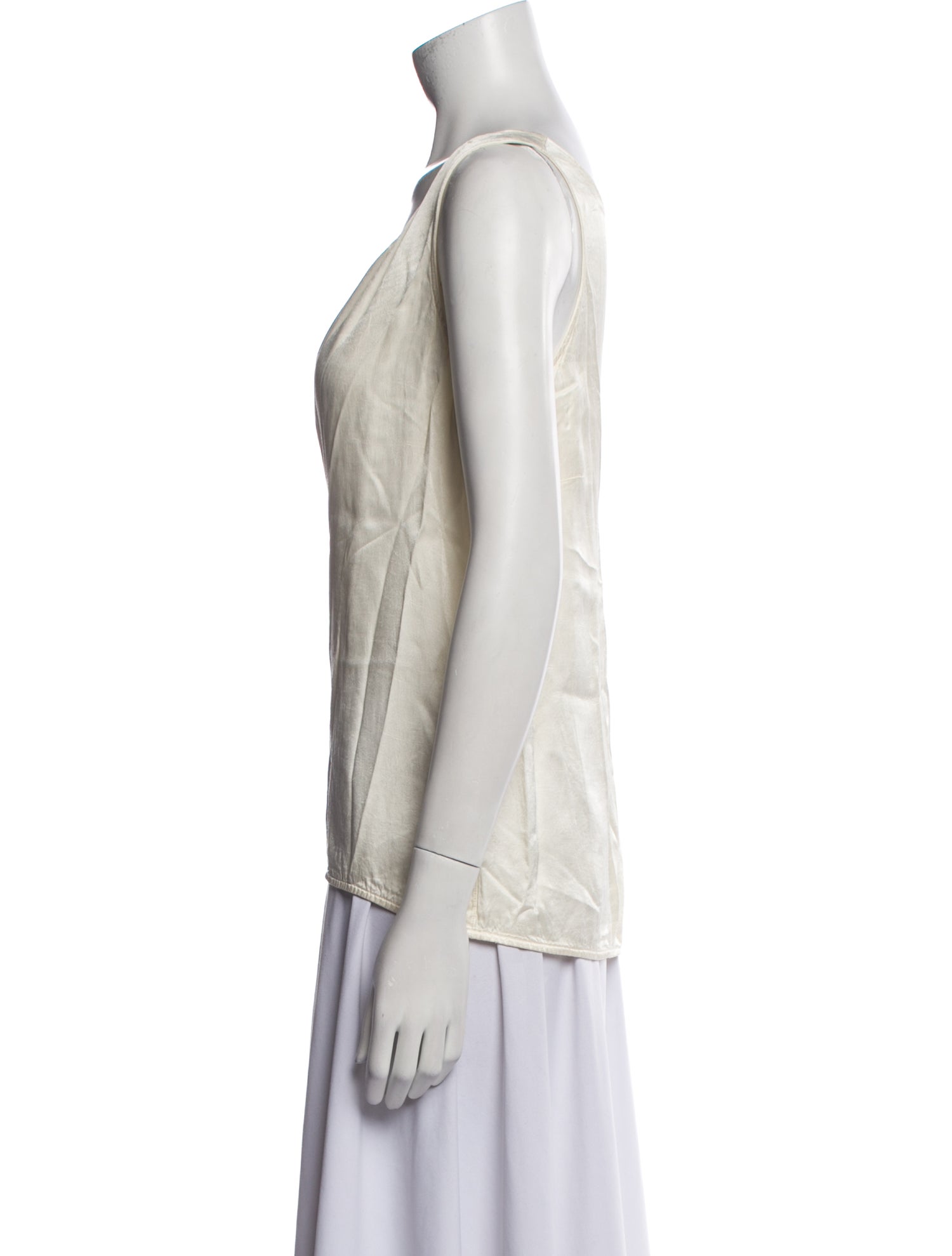 Raquel Allegra Cowl Neck Sleeveless Top