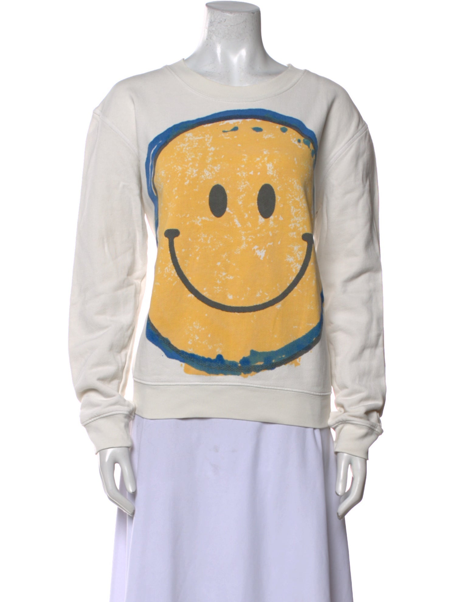 Raquel Allegra Graphic Print Crew Neck Sweatshirt